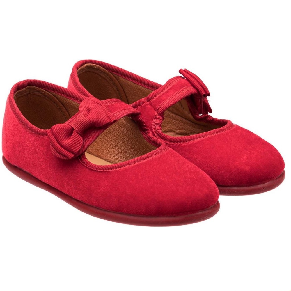 ELEPHANTITO Velvet Bow Mary Jane (US 4M /EU 18 / 4.72in)